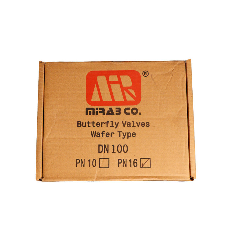 شیر پروانه ای اهرمی 4 اینچ PN16 دیسک استیل میراب