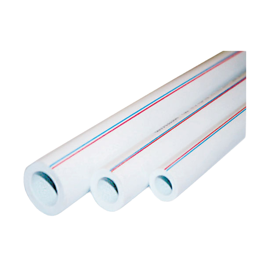لوله تک لایه PP RCT سفید 75mm (شاخه 4 متری) کد 60075