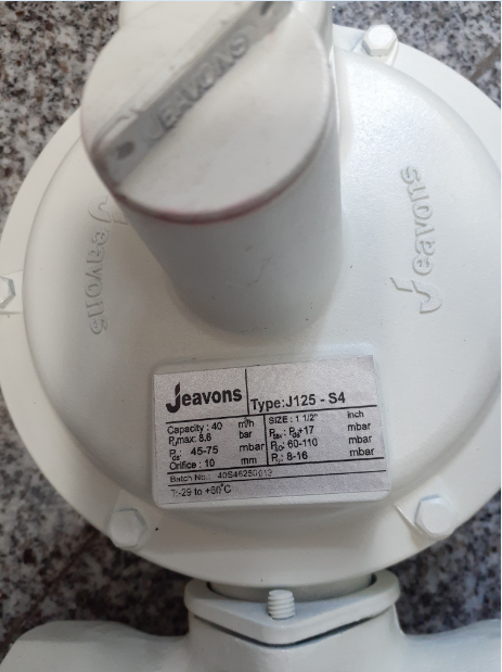 رگلاتور گاز 40 متری مدل جیوانز J125 S4