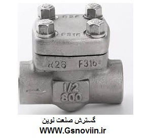 شیر یکطرفه دریچه ای "2 اینچ کلاس 800 استنلس استیل رزوه ای