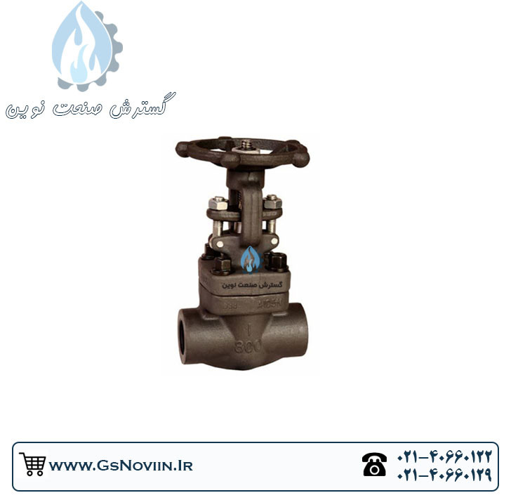 شیرفلکه سوزنی "11/2 اینچ کلاس 800 فولاد A105 فورج رزوه ای